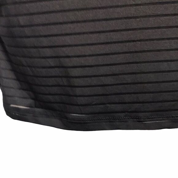 Forever 21 Black Striped Scoop Neck Bodycon Mini Dress Small - Picture 9 of 15